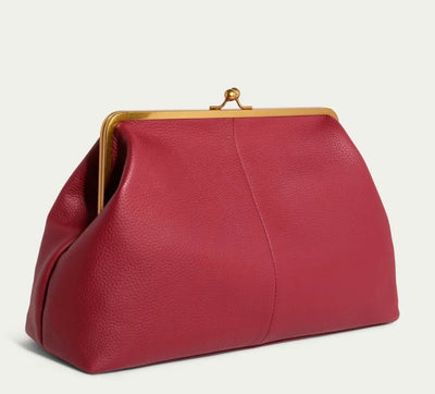 Chelsea Oversized Clutch (Amaranth Red)
