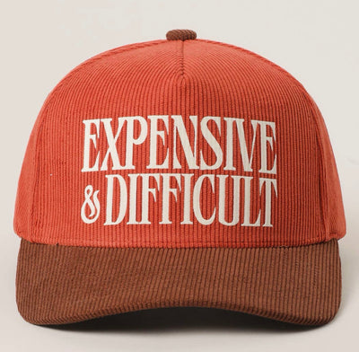 Expensive & Difficult Trucker Hat (Corduroy)