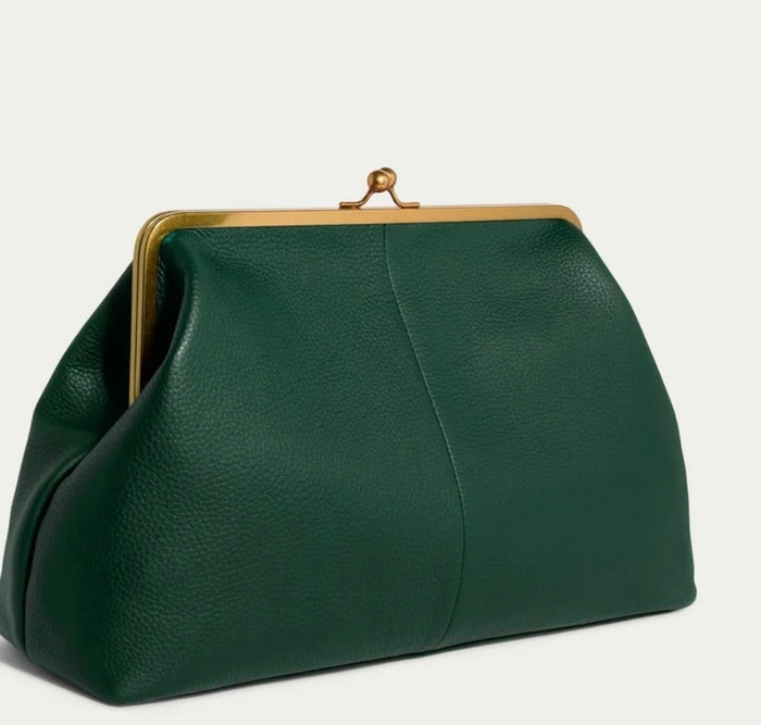 Chelsea Oversized Clutch (Emerald Green)