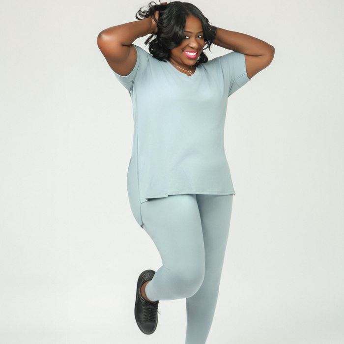 Chill Mode Legging Set (Blue Grey)