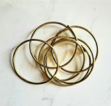 Raw Brass Coil Bangles